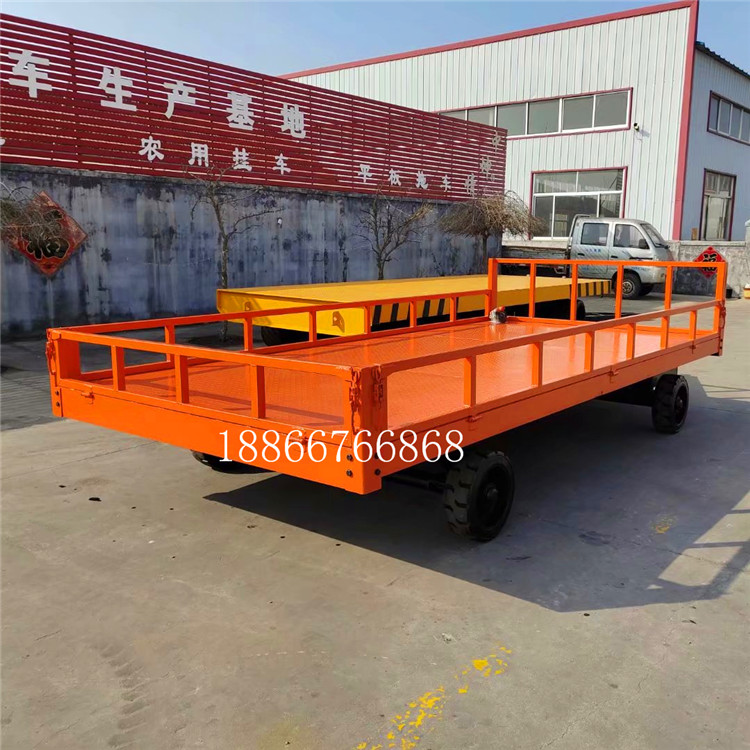10吨四轮围板拖车