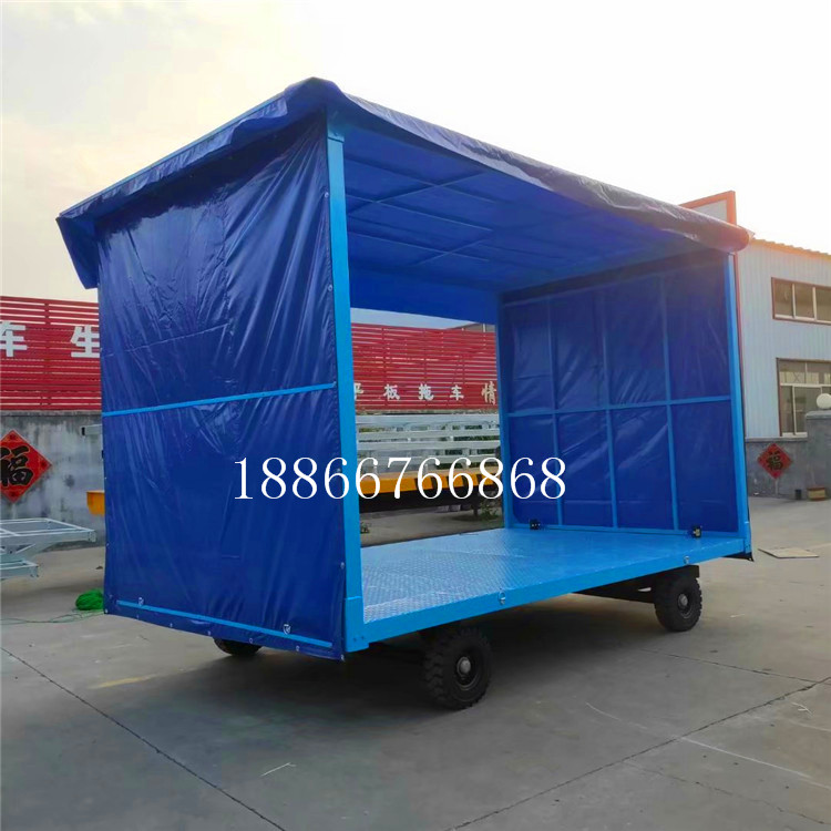 5吨雨棚平板拖车厂家