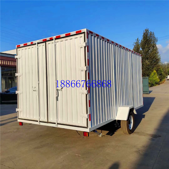 1吨单轴箱式拖车