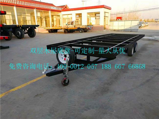 双层木屋框架拖车