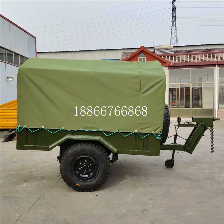 3吨单轴雨棚拖车